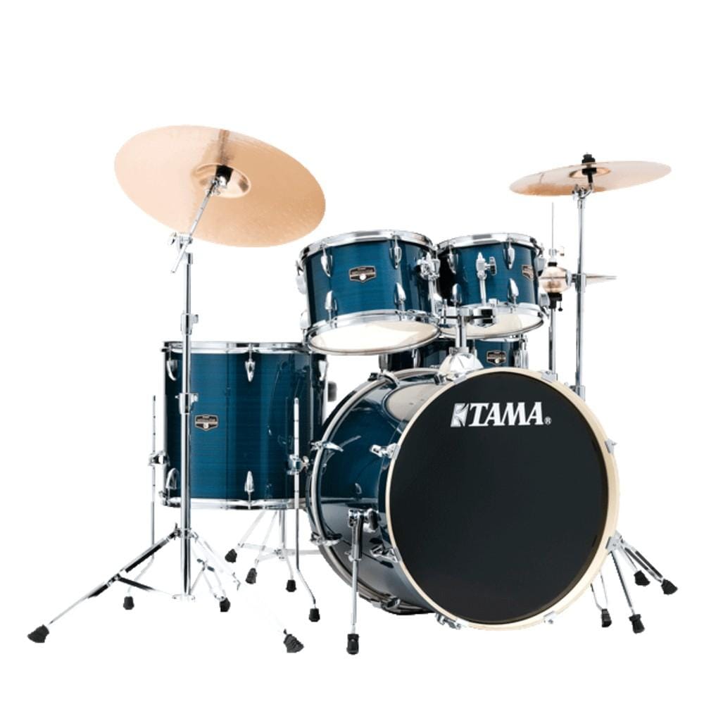 tama acoustic drum kits hairline blue tama ie58h6w imperialstar drum kits 18 inch    #color_hairline-blue