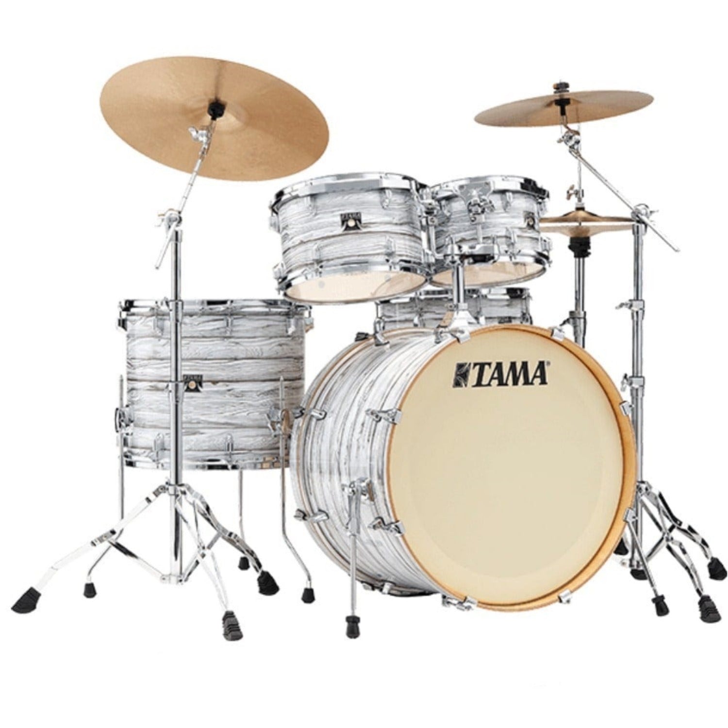 Tama Acoustic Drum Kits Ice Ash Wrap Tama CK52KRS Super Star Classic 5 Pcs Shell Pack Acoustic Drum Kits