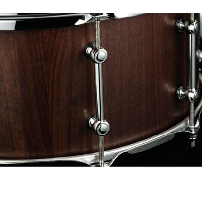 tama snare drums matte black walnut tama lgw1465 s.l.p. g-walnut 14"×6.5" snare drum - matte black walnut   
