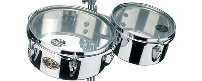 tama timbales steel chrome tama mt810st steel mini-timbali   