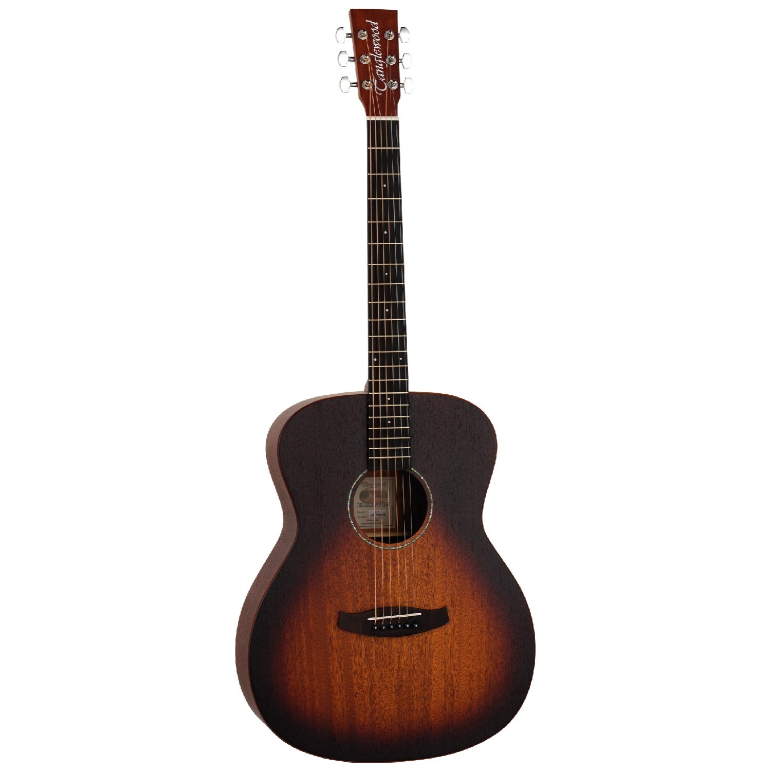 Tanglewood Acoustic Guitars Whiskey Burst Satin Tanglewood T C 3 6 String Acoustic Guitar 