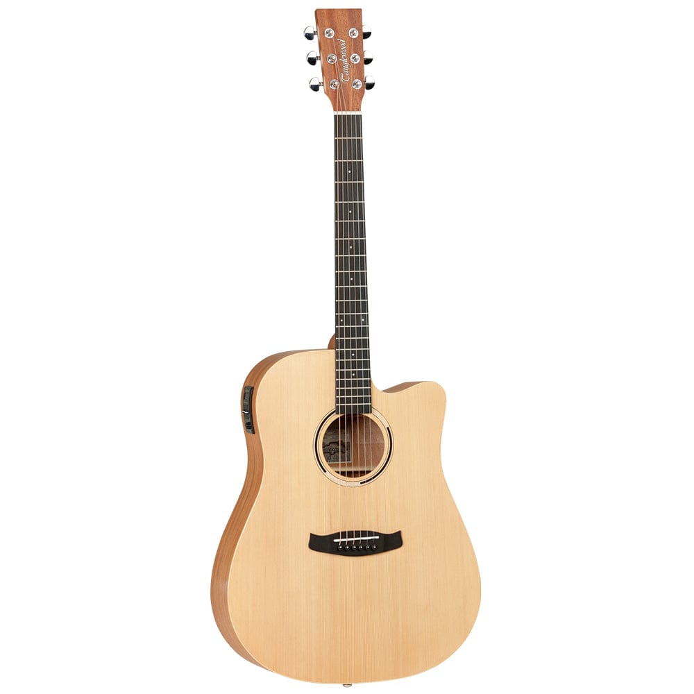 tanglewood electro acoustic guitars natural tanglewood roadster ii twr2 dce f fishman pickup dreadnought cutaway electro acoustic guitar   