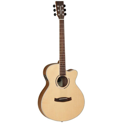 tanglewood electro acoustic guitars tanglewood dbtsfcebw 6-strings discovery exotic black walnut electro acoustic guitar
