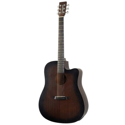 tanglewood electro acoustic guitars tanglewood twcrdce 6-strings crossroad dreadnaught cutaway electro acoustic guitar