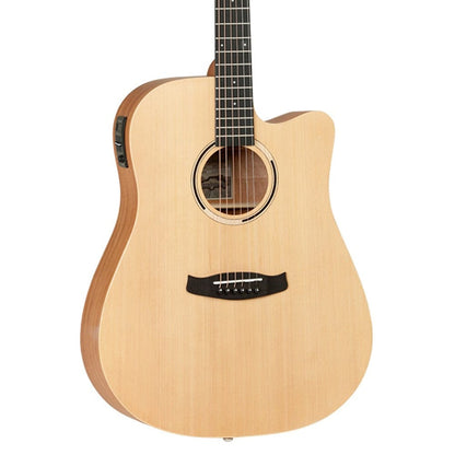 tanglewood electro acoustic guitars tanglewood twr2dce 6-strings roadster ii dreadnaught cutaway electro acoustic guitar