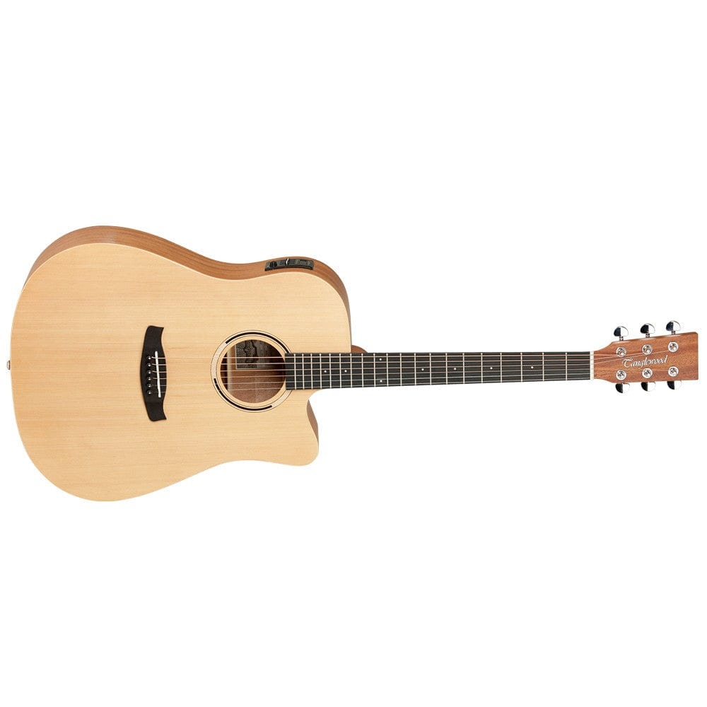 tanglewood electro acoustic guitars tanglewood twr2dce 6-strings roadster ii dreadnaught cutaway electro acoustic guitar