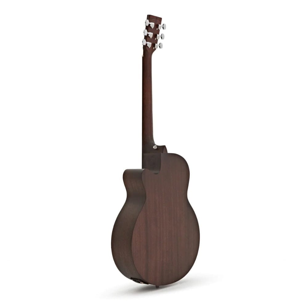 tanglewood electro acoustic guitars whiskey barrel burst satin tanglewood crossroads series twcr sfce superfolk cutaway electro acoustic guitar 