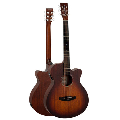 Tanglewood Electro Acoustic Guitars Whiskey Barrel Burst Satin Tanglewood TC4CE Crossroads 6 String Electro Acoustic Guitar