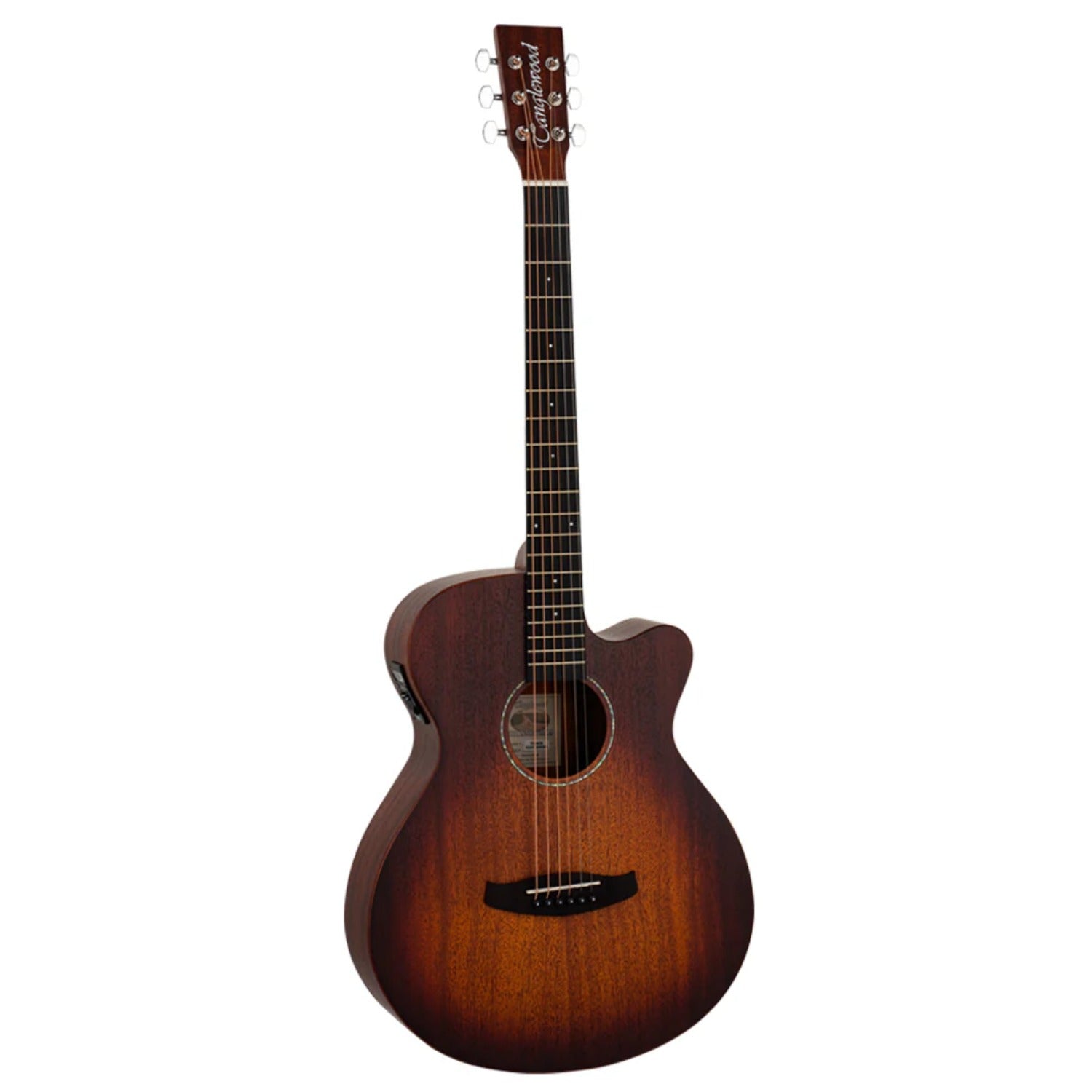 Tanglewood Electro Acoustic Guitars Whiskey Barrel Burst Satin Tanglewood TC4CE Crossroads 6 String Electro Acoustic Guitar 