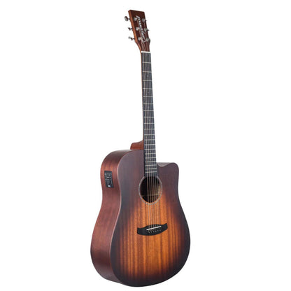 Tanglewood Electro Acoustic Guitars Whiskey Barrel Burst Satin Tanglewood TC5CE Crossroads Dreadnought Cutaway Electro Acoustic Guitar