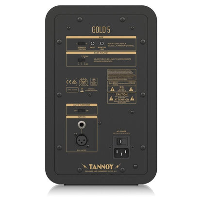 tannoy monitor speakers tannoy gold 5 premium 200 watt bi amplified nearfield studio reference monitor