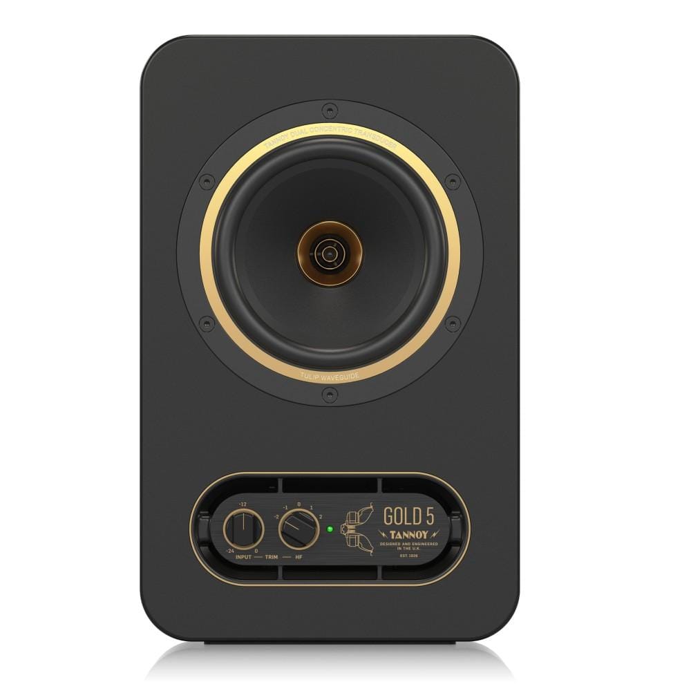tannoy monitor speakers tannoy gold 5 premium 200 watt bi amplified nearfield studio reference monitor