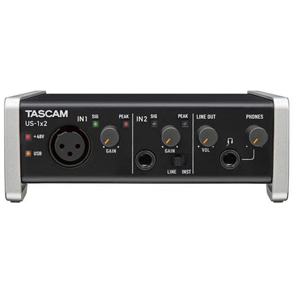 tascam audio interfaces tascam us-1x2 1-in, 2-out usb audio interface