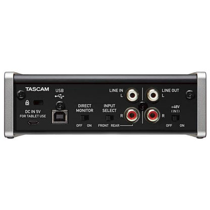tascam audio interfaces tascam us-1x2 1-in, 2-out usb audio interface