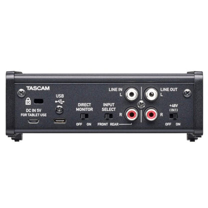 tascam audio interfaces tascam us-1x2hr 2in-2out high resolution versatile usb audio interface