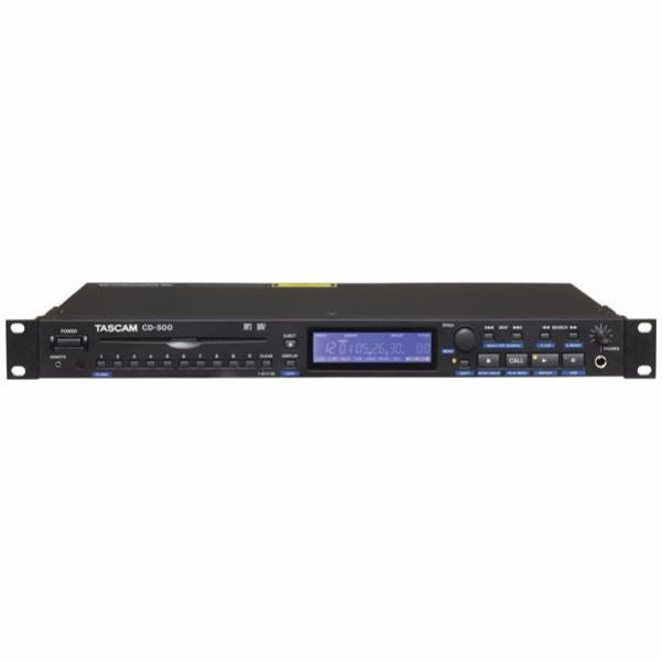 tascam cd mp3 media players tascam cd-500 single rackspace cd player