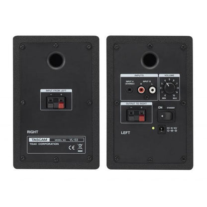 tascam multimedia speakers tascam vl-s3 powered multimedia speakers