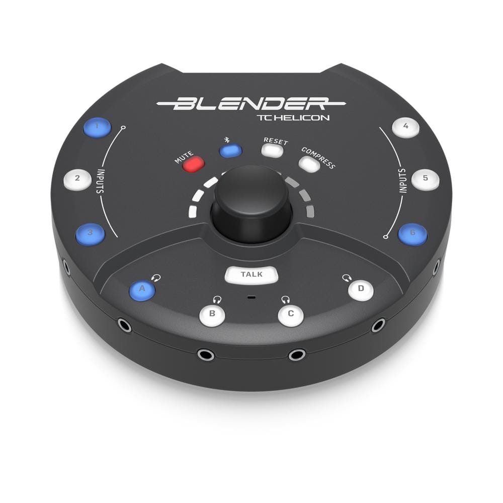 TC Helicon Audio Interfaces TC Helicon Blender Portable Stereo Mixer with USB Audio Interface and Remote Control