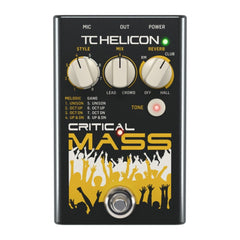 TC Helicon Effect Pedals TC Helicon Critical Mass Studio Quality Vocal Stompbox for Large Group Sound Effects