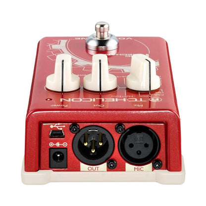 tc helicon effect pedals tc helicon voicetone mic reverb, delay, & pitch correction effect pedal