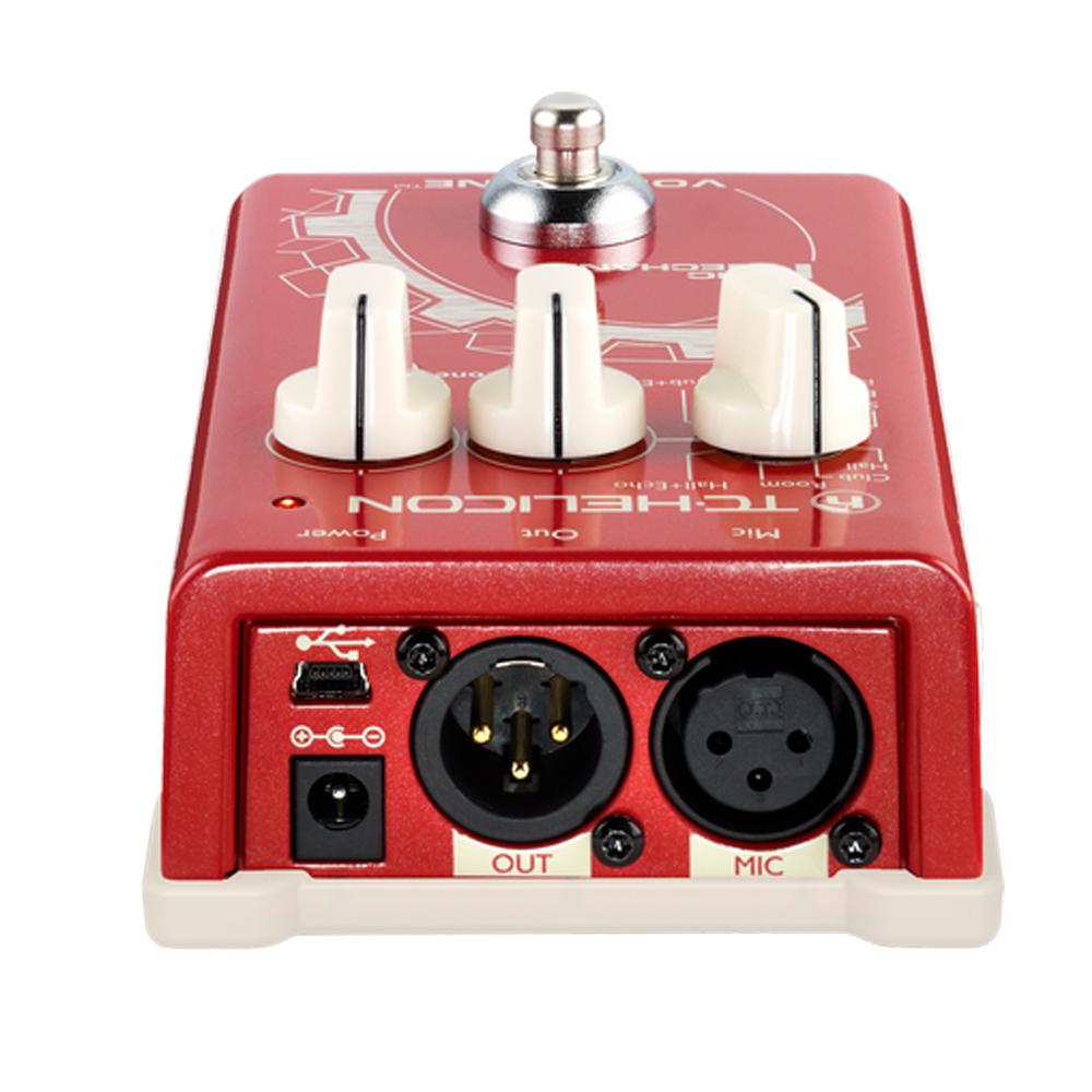 tc helicon effect pedals tc helicon voicetone mic reverb, delay, & pitch correction effect pedal