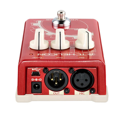 tc helicon effect pedals tc helicon voicetone mic reverb, delay, & pitch correction effect pedal