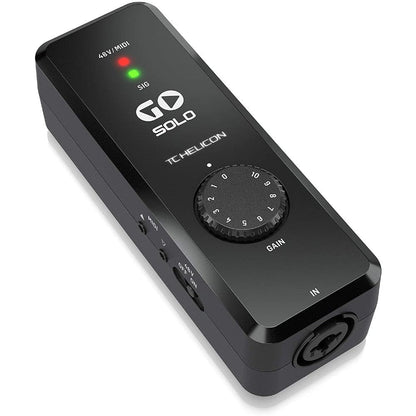 TC Helicon Midi Interfaces TC Helicon GO SOLO High Definition Audio MIDI Interface For Mobile Devices