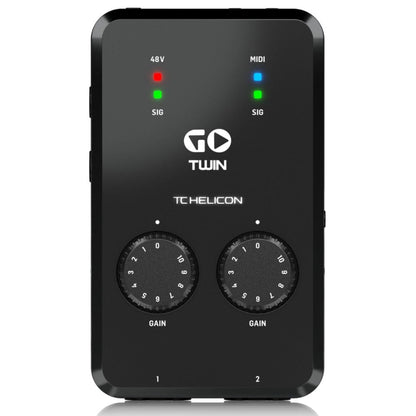 TC Helicon Midi Interfaces TC Helicon GO TWIN High Definition 2-Channel Audio MIDI Interface For Mobile Devices