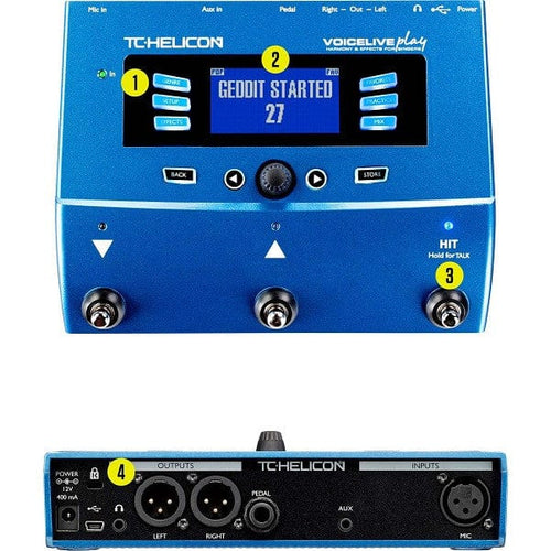 Buy TC Helicon VoiceLive Play Vocal Effect Processor Pedal Online