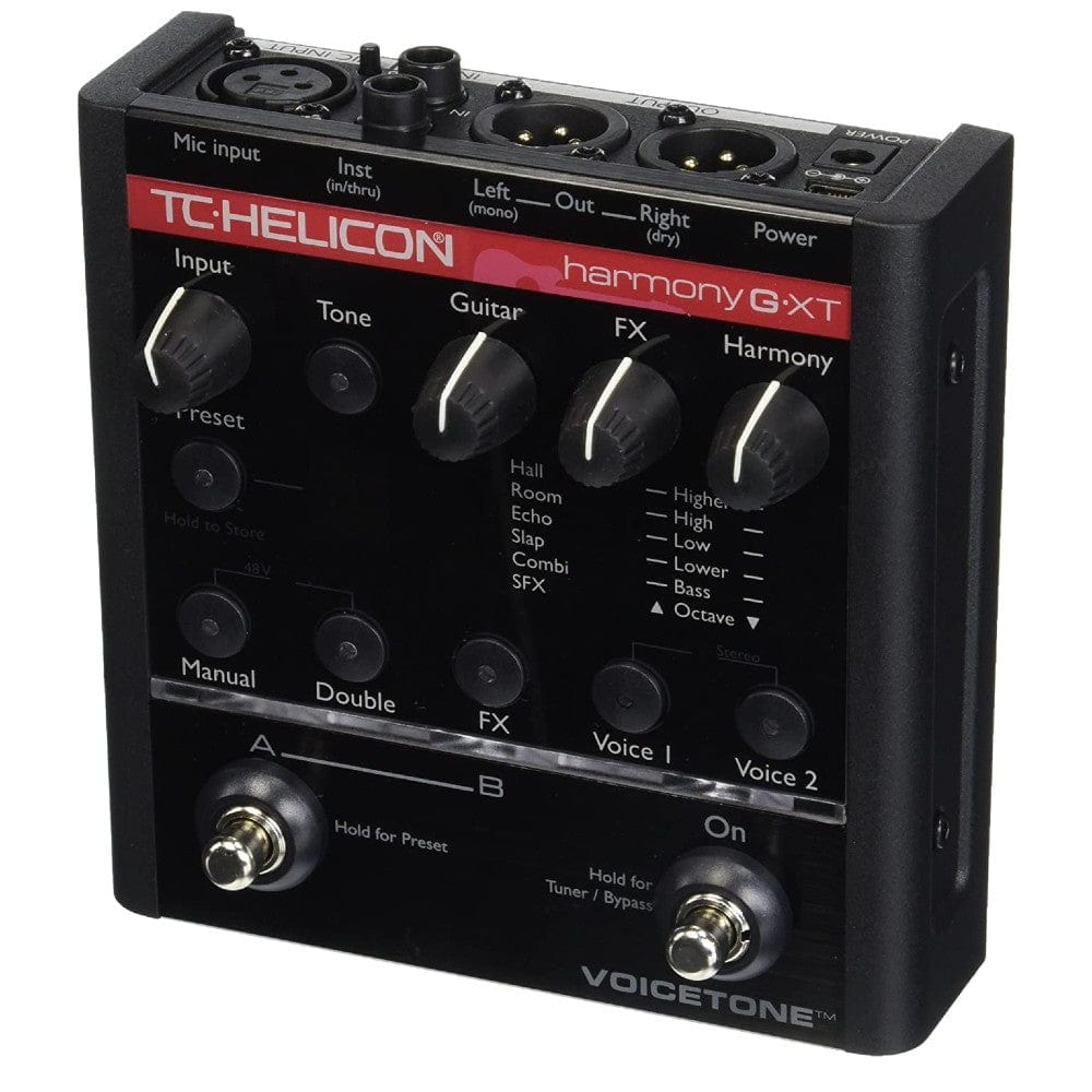 tc helicon voice processors tc-helicon voicetone harmony-g xt vocal effects processor