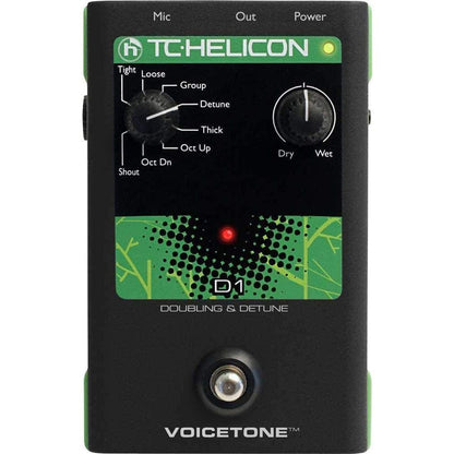 tc helicon voice processors tc helicon voicetone single d1 doubling & detune