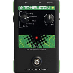 TC Helicon Voice Processors TC Helicon VoiceTone Single D1 Doubling & Detune
