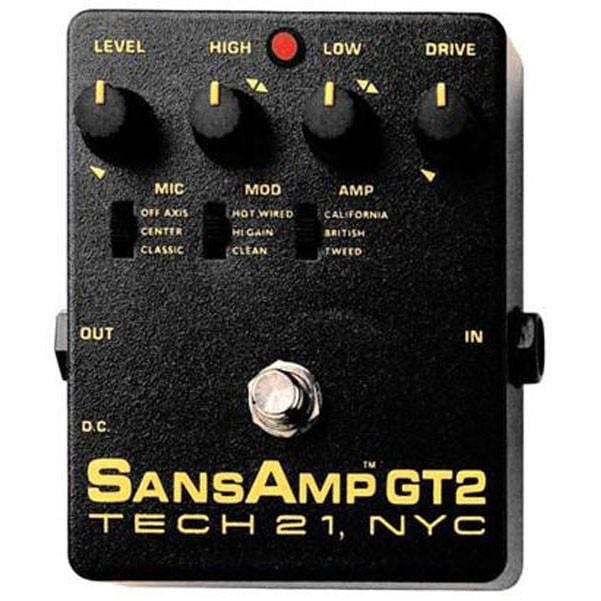 Tech21 Effect Pedals Tech 21 SansAmp GT2 Tube Amp Emulator Pedal