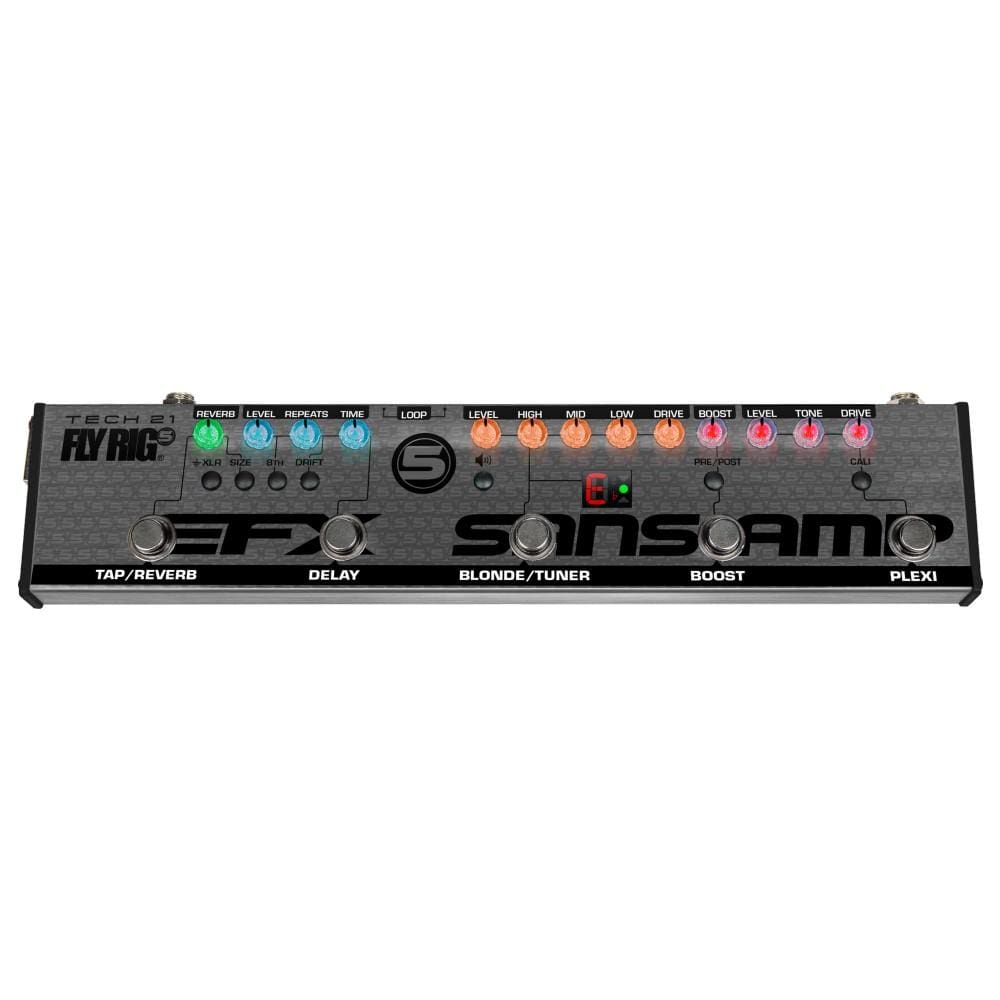 Tech21 Multi Effects Pedals Version 2 Tech 21 Fly Rig 5 Multi Effects Guitar Pedal