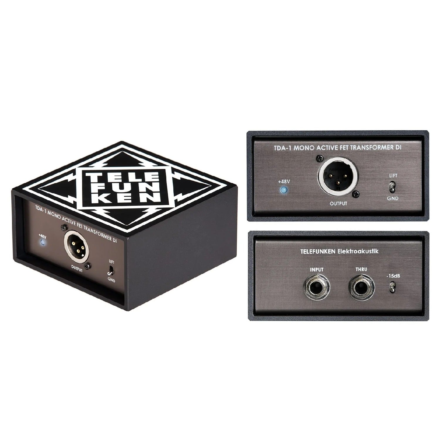 Telefunken Signal Direct Boxes Telefunken TDA-1 Single Channel Mono Active Direct Box
