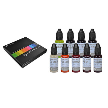 thermaltake computer accessories thermaltake tt premium concentrate kit- 9 bottle pack
