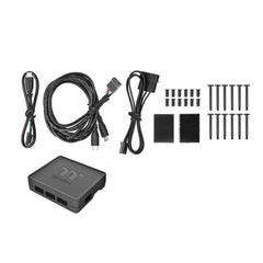 ThermalTake CPU Fans ThermalTake Riing Quad 12 RGB Radiator Fan TT Premium Edition 3 Fan Pack- Black- Controller included