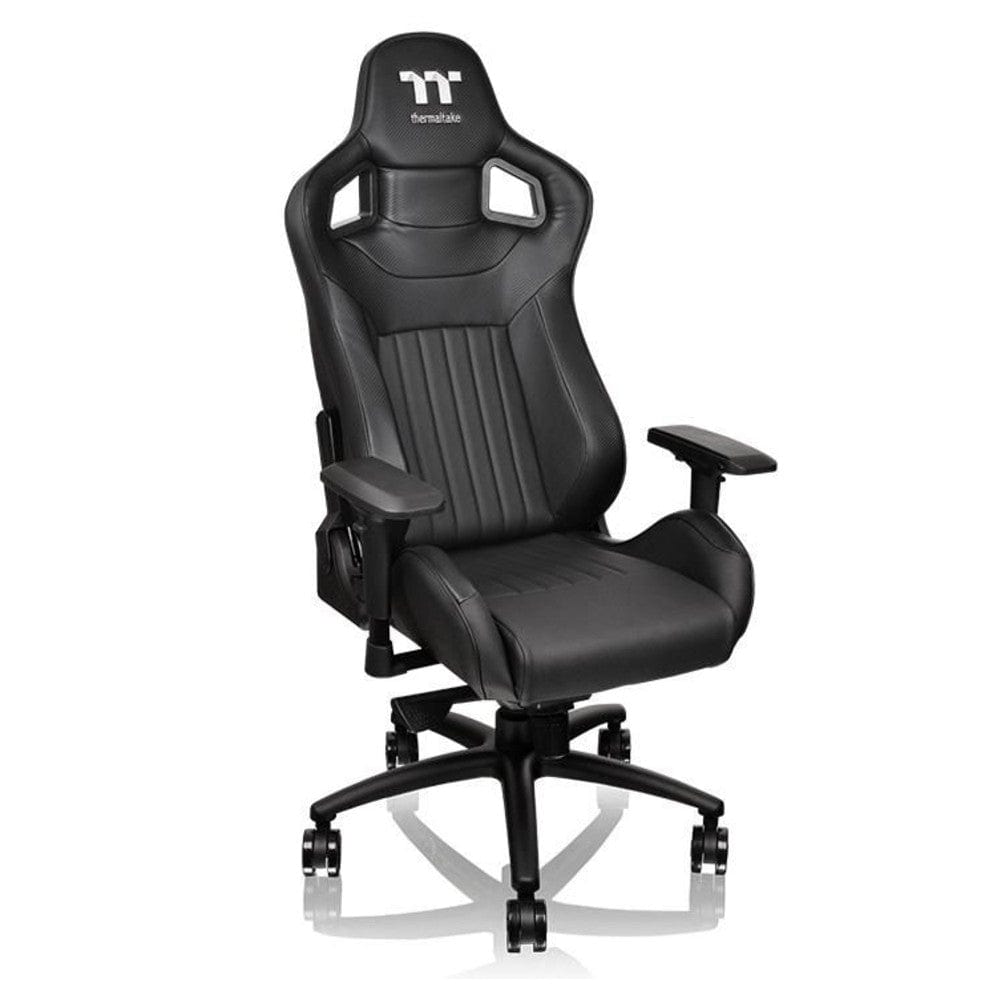 thermaltake desk chairs thermaltake x fit series professional gaming chair- black