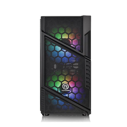 thermaltake pc cabinets thermaltake commander c 31 dual 200mm argb fans tempered glass atx mid tower computer chassis