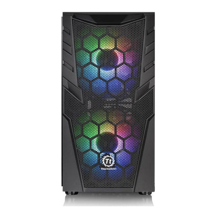 thermaltake pc cabinets thermaltake commander c 32 dual 200mm argb fans tempered glass atx mid tower computer chassis