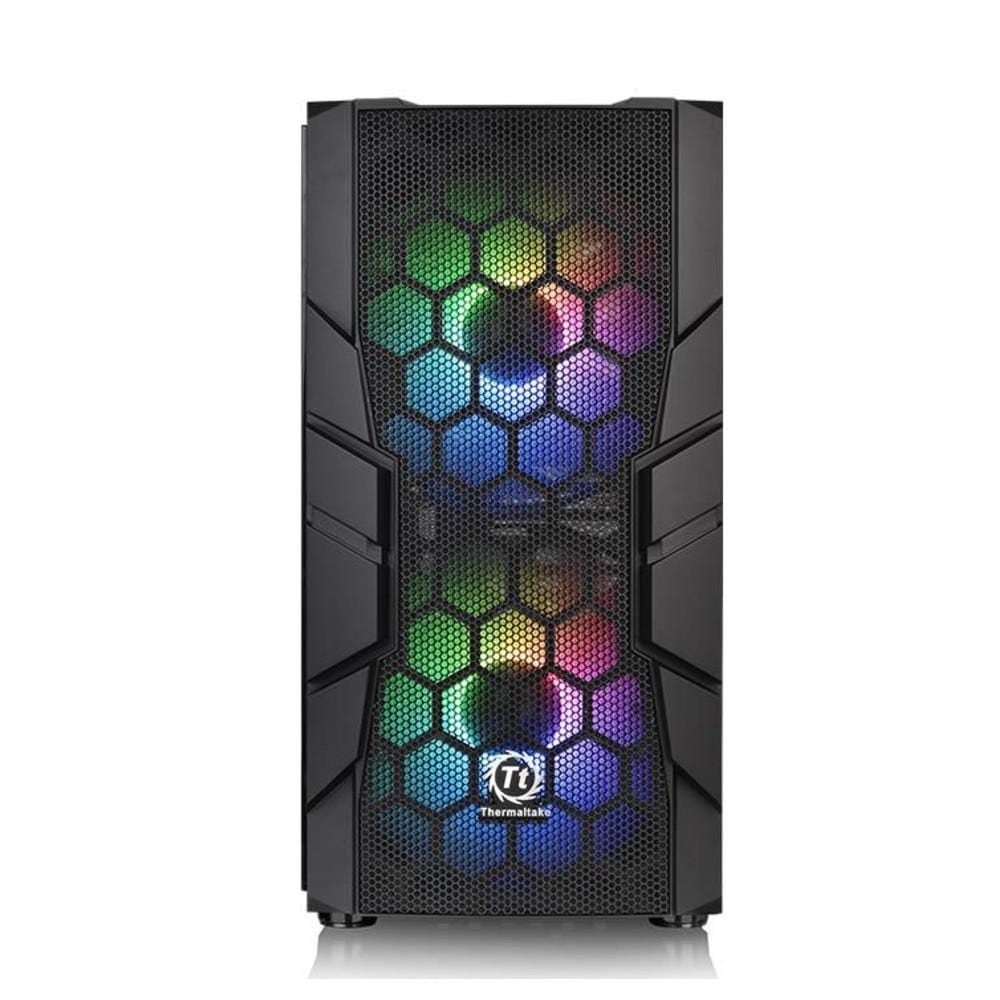 thermaltake pc cabinets thermaltake commander c 33 dual 200mm argb fans tempered glass atx mid tower computer chassis