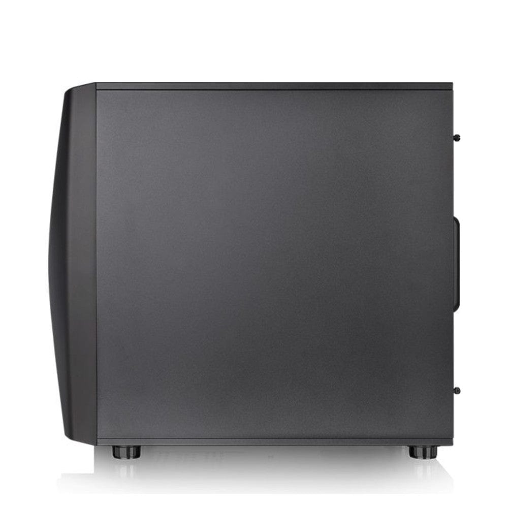thermaltake pc cabinets thermaltake commander c 34 dual 200mm argb fans tempered glass atx mid tower computer chassis- black