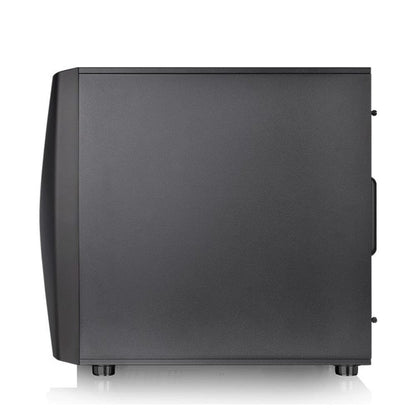 thermaltake pc cabinets thermaltake commander c 34 dual 200mm argb fans tempered glass atx mid tower computer chassis- black