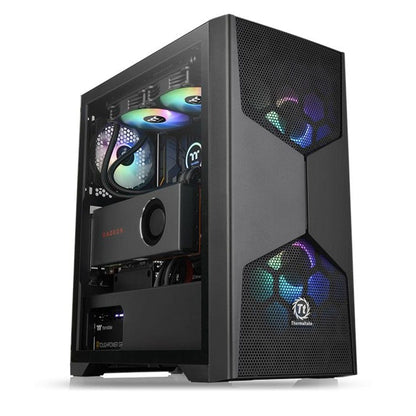thermaltake pc cabinets thermaltake commander g31 tempered glass argb edition mid tower computer chassis