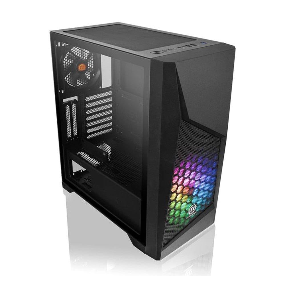 thermaltake pc cabinets thermaltake commander g32 tempered glass argb edition mid tower computer chassis