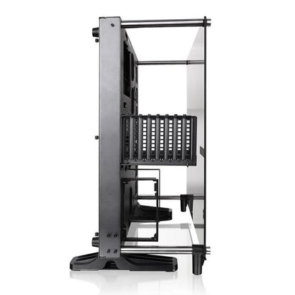 thermaltake pc cabinets thermaltake core p5 tempered glass ti edition atx wall mount computer chassis