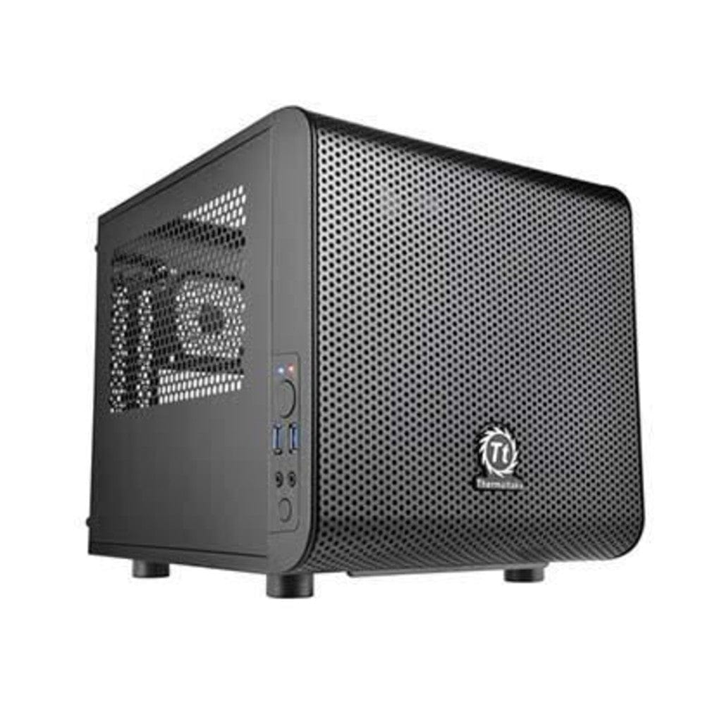 thermaltake pc cabinets thermaltake core v1 mini computer chassis- black