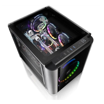 thermaltake pc cabinets thermaltake level 20 vt micro computer chassis- black