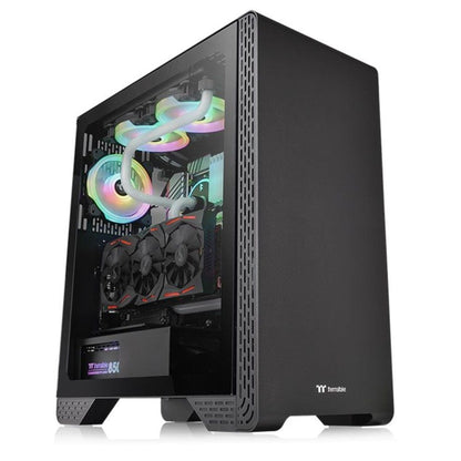thermaltake pc cabinets thermaltake s300 tempered glass edition mid tower computer chassis