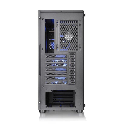 thermaltake pc cabinets thermaltake v200 tempered glass rgb edition mid tower computer chassis